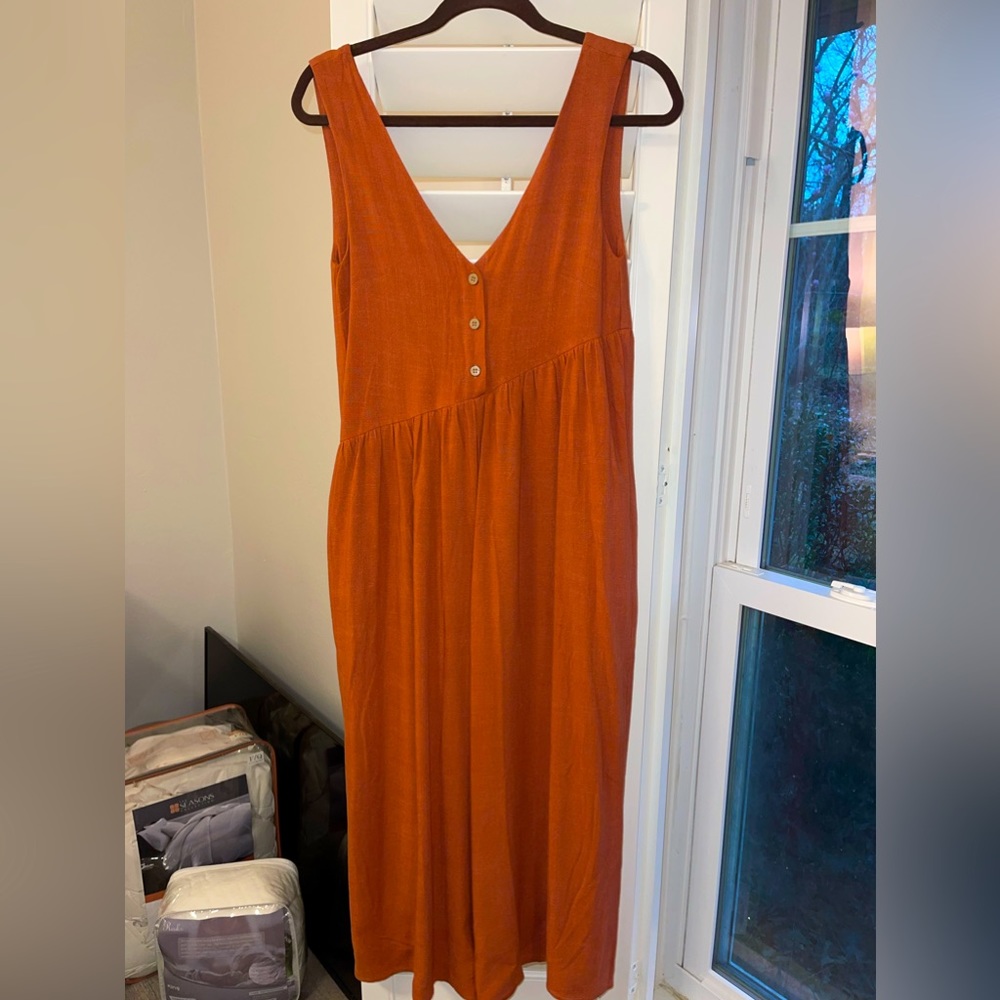 Burnt orange jumpsuit, never worn